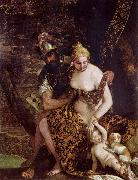 Paolo Veronese Mars and Venus with Cupid and a Dog oil painting artist
